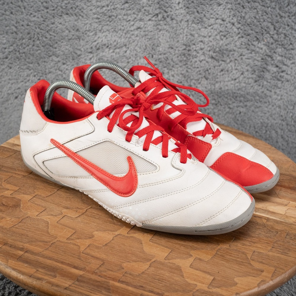 Nike 5 Elastico Pro IC Indoor Soccer Shoes Sz 9.5 Red White 415121-180 2011 Rare